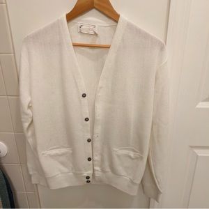 Arnold Palmer vintage medium cardigan cream sweater